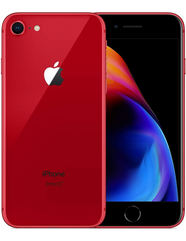 iPhone 8 reconditionné pas cher Capacidad 64GB Cargador Sin cargador Verre  Sin cristal templado Color RED Etat L'OCCASION PARFAITE